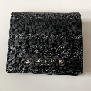 Kate Spade Black/Silver Small Wallet♠️